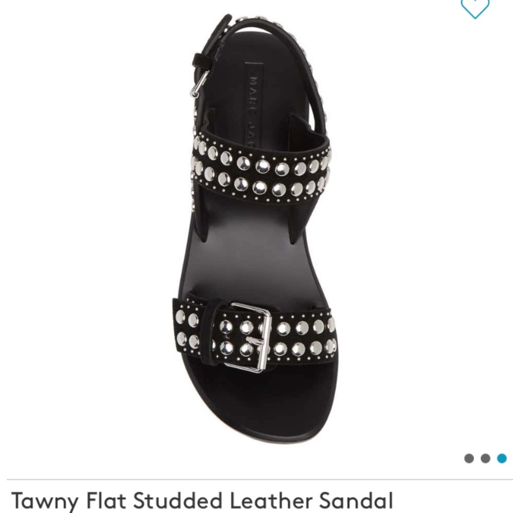 Marc Jacobs Tawny Flat Studded Sandal size 38